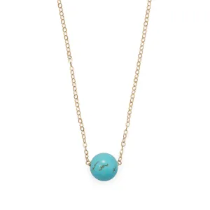 16"   2" Gold Filled LMagnesite Necklace
