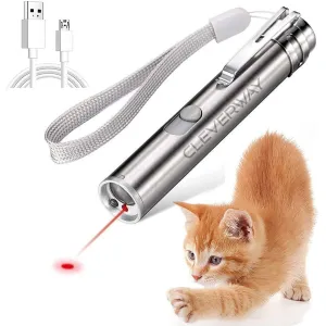 3-in-1 - Interactive Chaser Toy for Kitten/Dogs, USB Rechargeable & Led Light Pointer