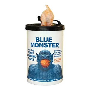Blue Monster 77095 Heavy-Duty Citrus Scrubbing Towel Hand Wipes