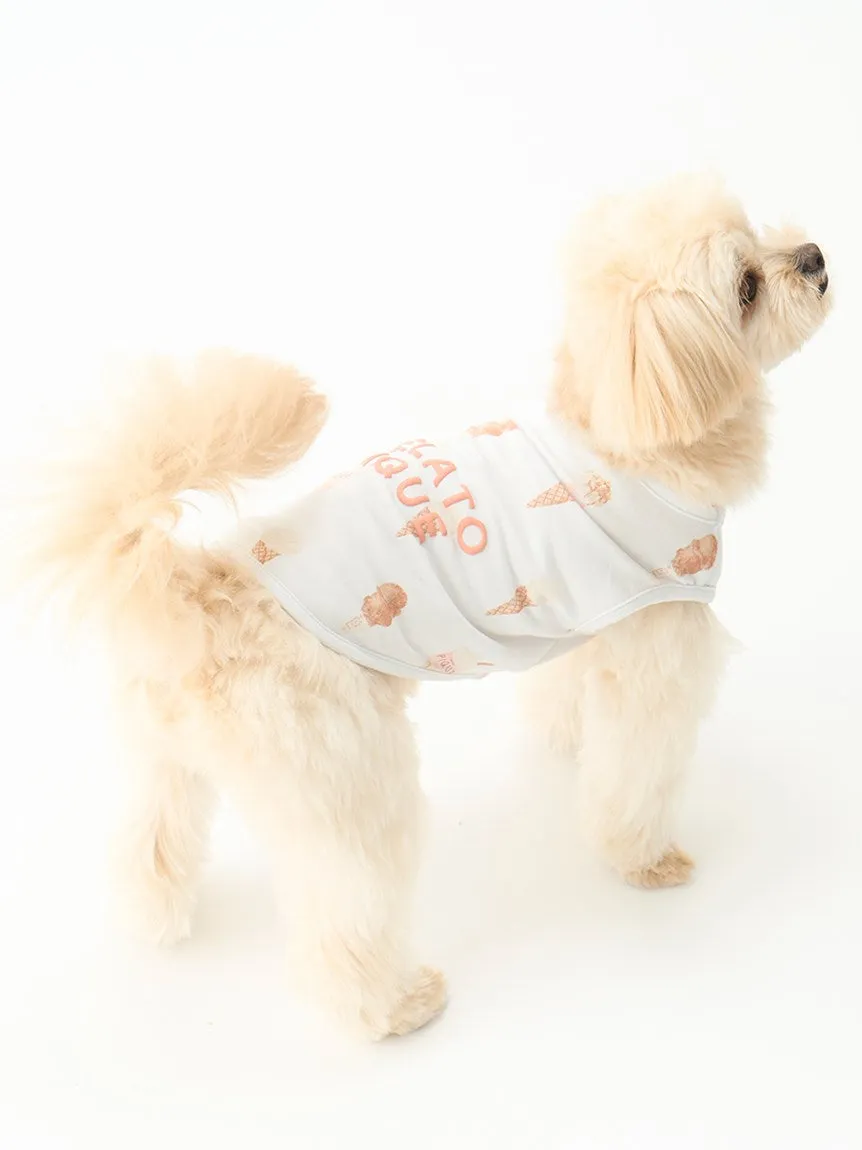 CAT&DOG Ice Cream Motif COOL Pet Parka Clothes