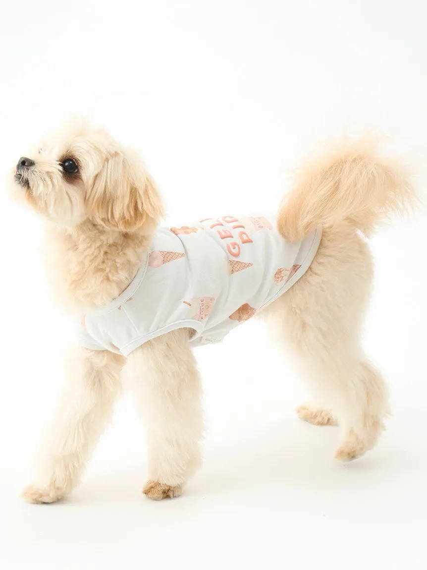 CAT&DOG Ice Cream Motif COOL Pet Parka Clothes