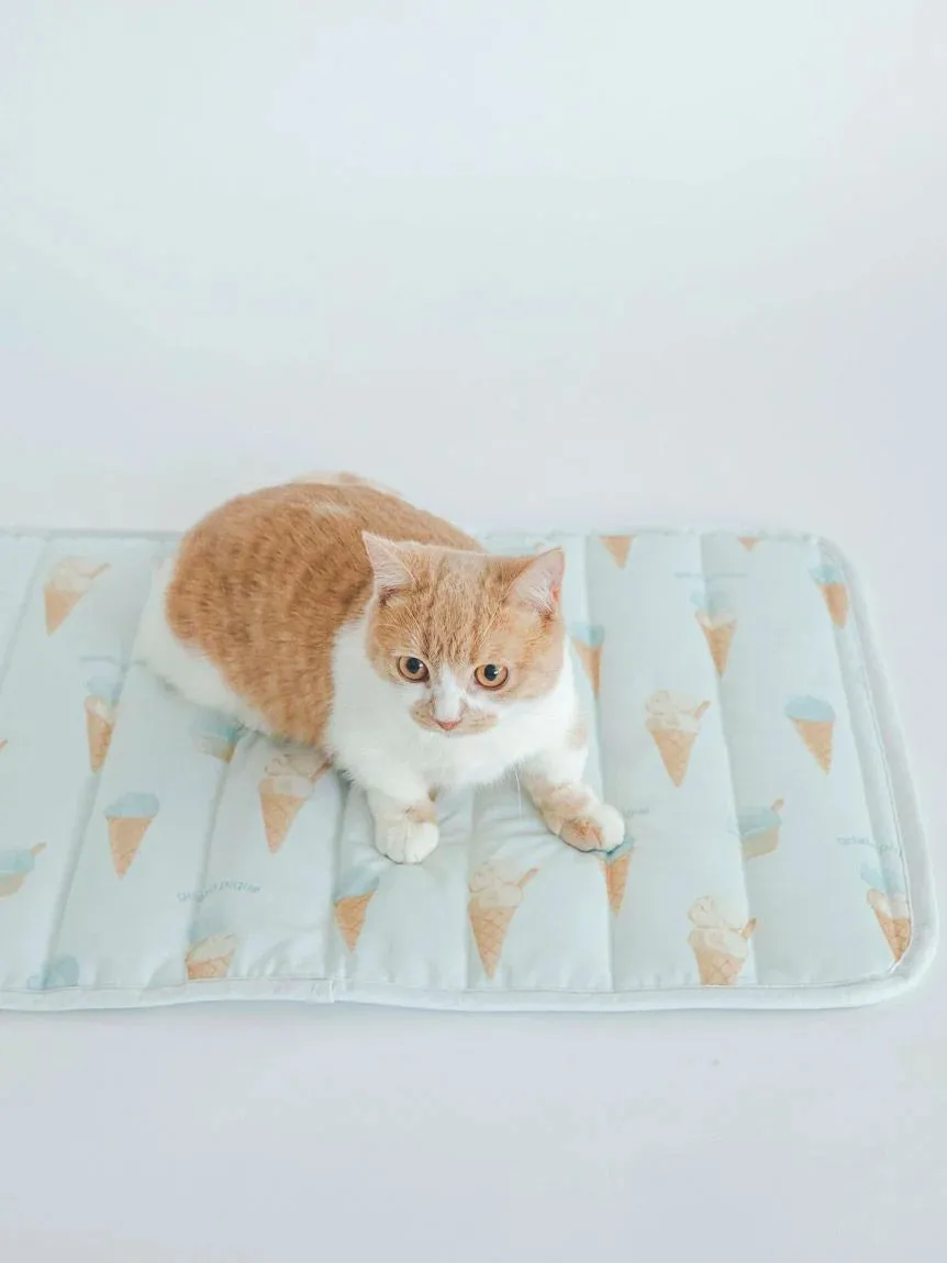 CAT&DOG Ice Cream Motif Cooling Mat