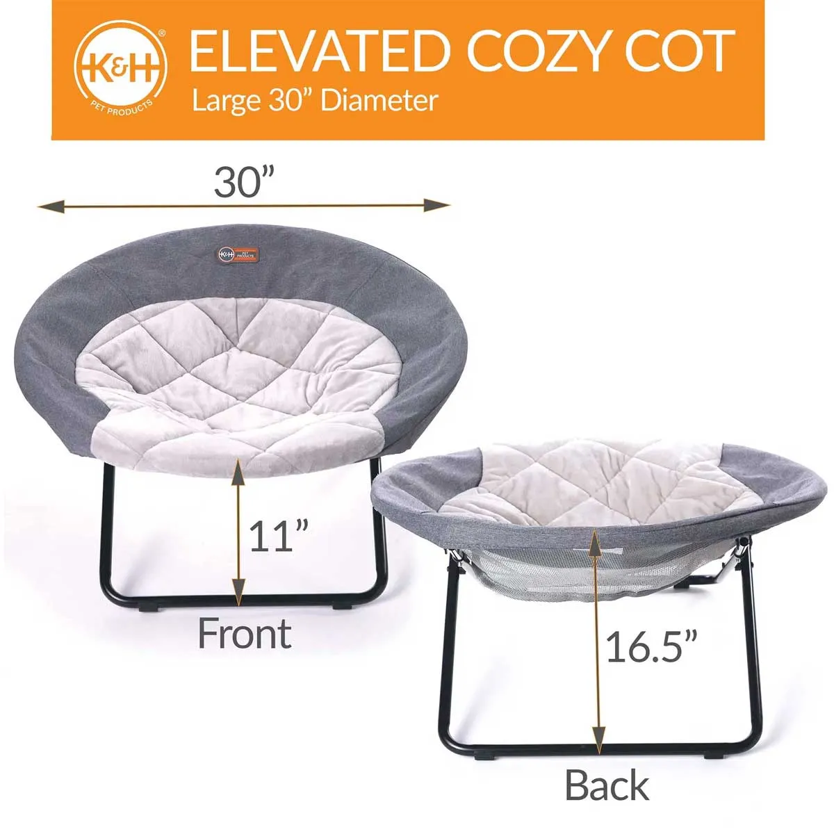 Cozy Cot in Gray