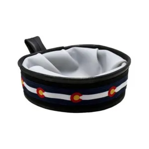 Cycle Dog Trail Buddy Collapsible Dog Travel Bowl Colorado Flag