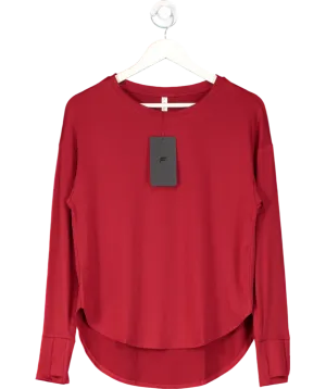 Fabletics Red Dry Flex Long Sleeve Tunic UK XS