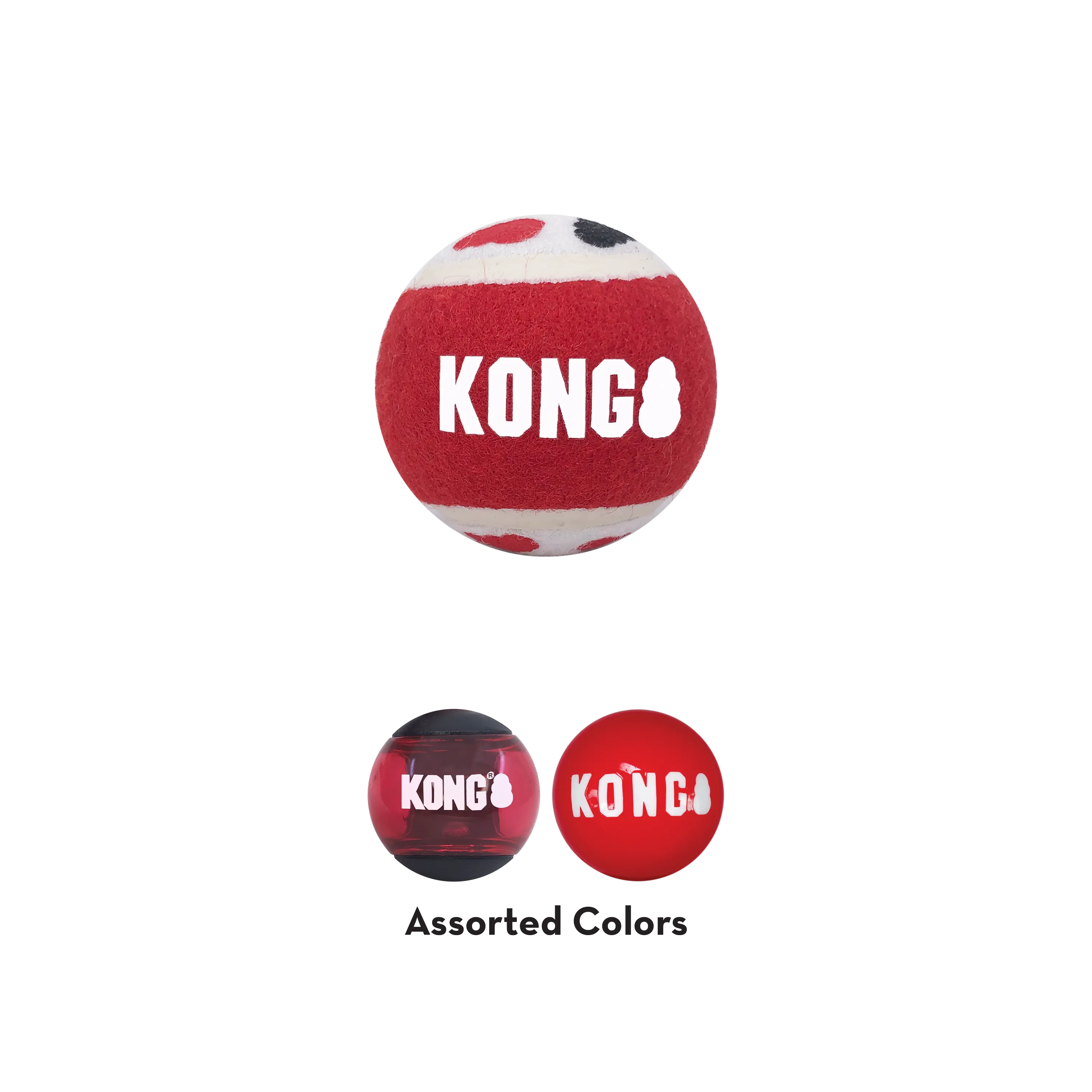KONG Signature Balls Dog Toy 3-Pk