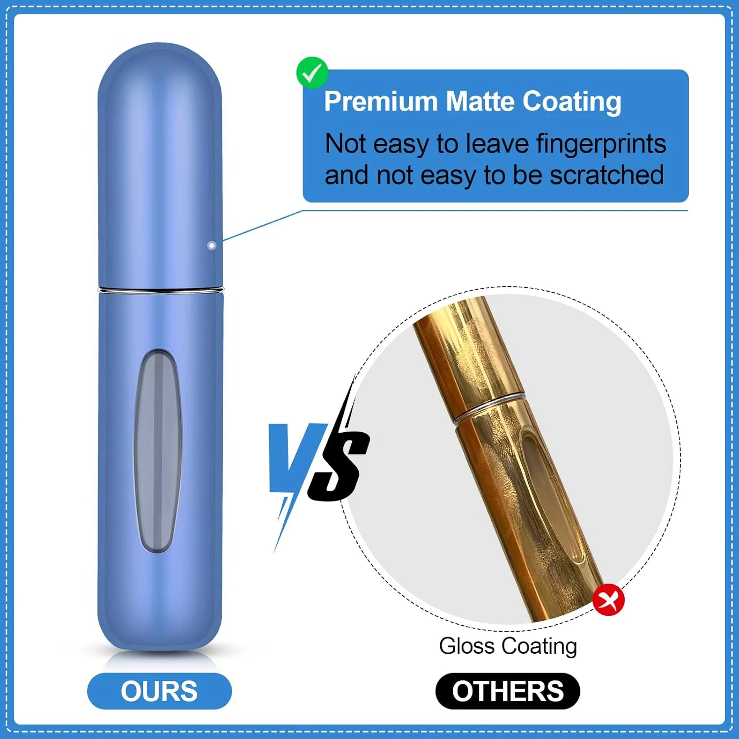 Portable Mini Refillable Perfume Bottle Spray Scent Pump Atomizer Bottles ( Pack of 10 )