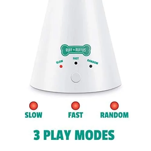Ruff 'n Ruffus Automatic Laser Cat Toy   Free Bonus 3-in-1 Chase Toy | Interactive Cat Chase Toy | 3 Rotating Modes | Auto Shut-Off | AA Battery Operated | Kitten/Cat Owner's Gift Idea