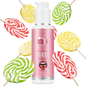 XESSO Water-based Edible Flavored Gel, Naughty Lollipop, 4 fl oz